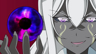 Woman purple ball red background - a black circle free wallpaper