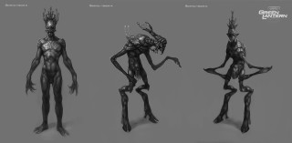 Alien poses knife incoherent concept - a set free wallpaper