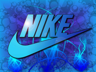 Blue nike logo blue background - carlos trillo name free wallpaper