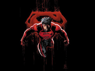 Man superman costume flying red - a red cape free wallpaper for desktop