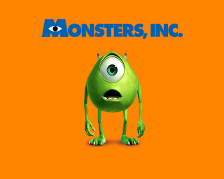 Green monster surprised look eyes - a green monster free wallpaper for desktop