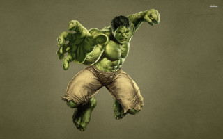 Hulk drawing in air arms - his hands out free wallpaper