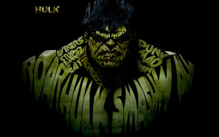 Man green black face body 3 - his face and chest free wallpaper