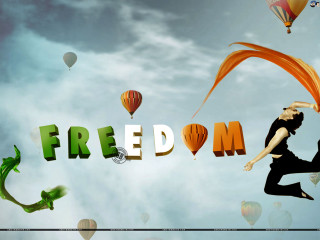 Woman flying kite freedom air - a kite free wallpaper