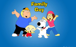Family guy cartoon dog people - two person free wallpaper for desktop