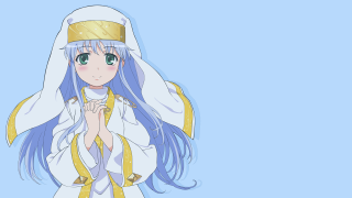 Blue hair white dress crown - a gold crown free wallpaper