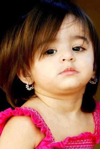 Little girl pink dress serious - cheng shifa free wallpaper for mobile