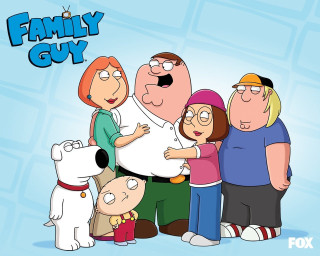Family guy family dog blue - a cartoon free wallpaper