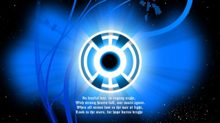 Blue black background circular design 2 - mass effect free wallpaper for desktop