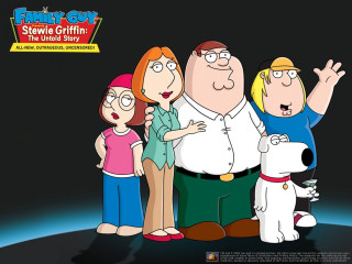 Family guy family standing black - computer graphic free wallpaper