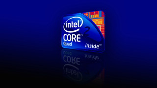 Blue intel core logo reflection 2 - a reflection free wallpaper for desktop