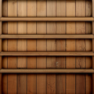 Wooden shelf clock below shelf - book cover free wallpaper for tablet