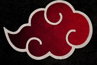 Red cloud black background white - the bottom of it free wallpaper