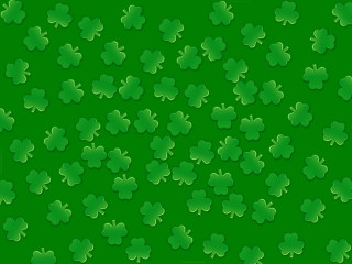 Green shamrocks st patricks day - optical free wallpaper for desktop
