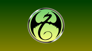 Green black dragon logo silver - a dragon free wallpaper for desktop