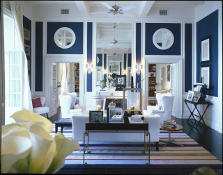 Livingroom blue walls white furniture - blue wall free wallpaper