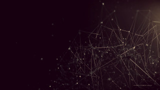 Dark background light dots lines - a light bulb free wallpaper