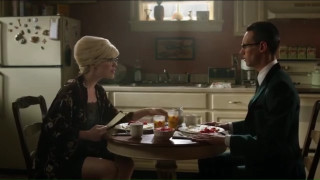 Man woman kitchen table talking - a man and woman sitting free wallpaper for desktop