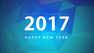 Blue green new year card - ƒ 1. free wallpaper