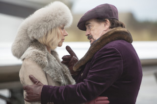 Winter coat fur hat blonde - winter time free wallpaper