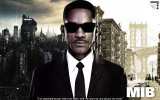 Man suit sunglasses cityscape bridge - visionary free wallpaper
