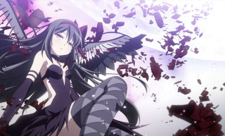 Woman wings purple dress broken - broken free wallpaper