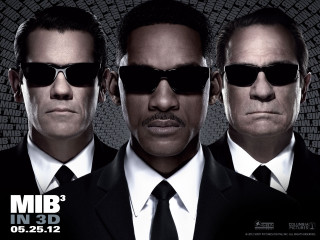 Men in black three suits - a movie poster free wallpaper