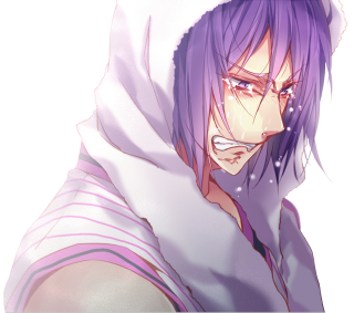 Man purple hair hoodie white - purple hair free wallpaper for tablet