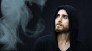 Man hoodie looking up smoke - beautiful bone structure free wallpaper