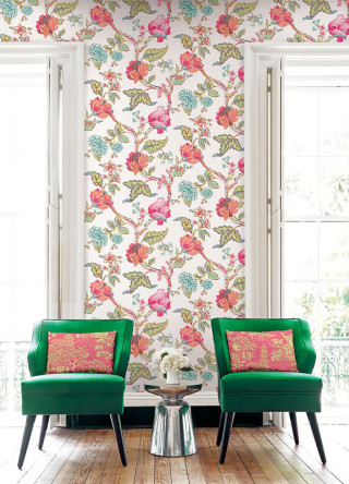 Room green chairs wallpaper flowers - gaudy free wallpaper for mobile