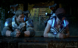 Romanticism twopeople table fountain man - a fountain in front free wallpaper for desktop