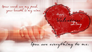 Happy valentines day heart hand - the word happy valentines day free wallpaper