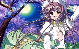 Girl long hair hat tree - long hair and a hat free wallpaper