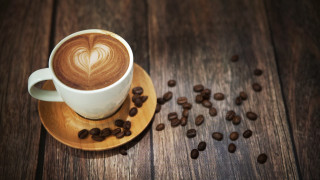 Coffee heart top beans wooden - a heart free wallpaper