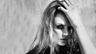 Woman longhair posing blackandwhite fashion - christabel dennison free wallpaper for desktop