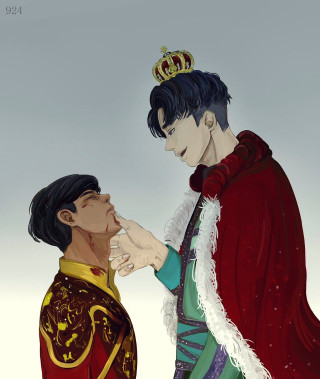 Couple crown touching face standing - bálint kiss free wallpaper for mobile