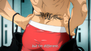 Man spider tattoo red shorts - his waist free wallpaper