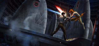 Star wars fight ship rocket - scene free wallpaper for desktop