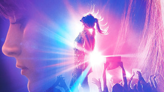 Woman crowd light hair air - neon light free wallpaper