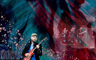 Man playing guitar colorful background - a man playing free wallpaper