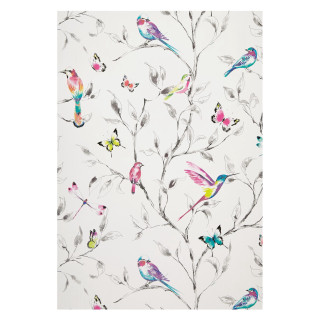 Birds flowers watercolor butterflies beetle - a watercolor painting free wallpaper for tablet