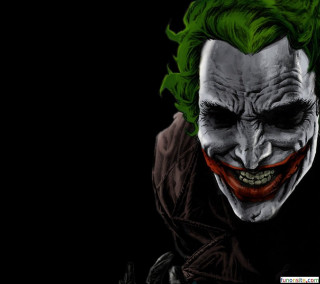 Joker green hair black background 2 - dark night free wallpaper for tablet