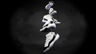 Flying shoes with shoe on - the bottom of the shoe free wallpaper