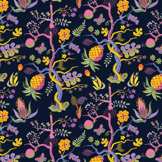 Colorful bird flower branch lily - free flowers wallpaper for tablet