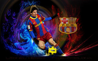 Soccer player kicking colorful background 2 - a soccer player free wallpaper