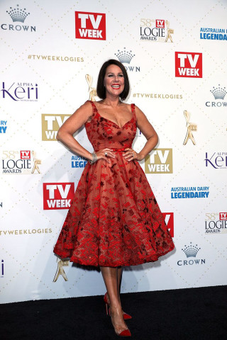 Red dress woman tvweek awards - alison debenham free wallpaper for mobile