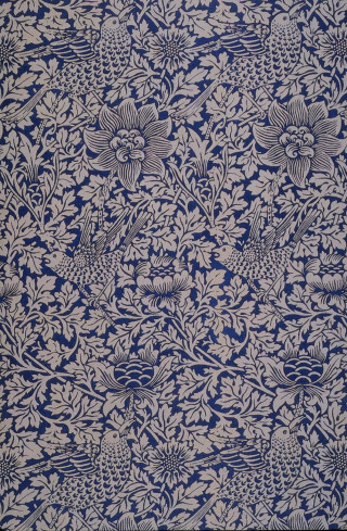 Blue white floral design border - free flowers wallpaper