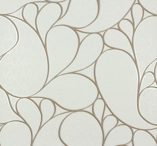 White wall curved lines pattern - brown background free wallpaper