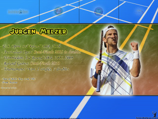 Tennis player holding racket ball - his other hand free wallpaper for desktop