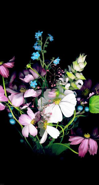 Bouquet dark room black background - a bouquet of flowers free wallpaper for mobile